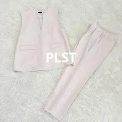 【美品】洗える♡プラステ Vネックベストパンツセットアップ ホワイト L