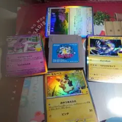 ジャンク。ゲームボーイソフト ポケットモンスター青22刻印 ポケカおまけ
