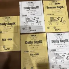 SAPIX 小学4年 算数 《規則性》5冊セット - メルカリ