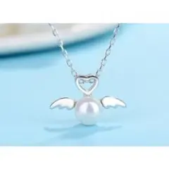 送料無料　天使の真珠ネックレス　プレゼントにも