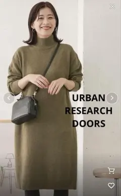 URBAN RESEARCH DOORS ニットワンピース　ラムウール