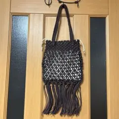 新品未使用♡自由区　編みバッグ　ショルダーバッグ