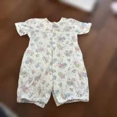 花柄ロンパース 50-60cm 西松屋　半袖