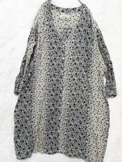 SM2/Samansa Mos2 花柄 長袖チュニック ワンピース　美品