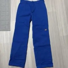 ディッキーズダブルニーW30L30 ブルー