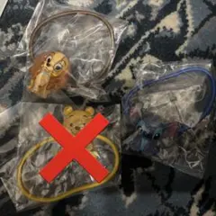 ディズニーキャラクター Twinkleゴム スティッチ　レディ ガチャガチャ