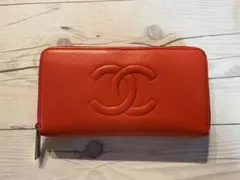 CHANEL シャネル 長財布　キャビアスキン ラウンドファスナー