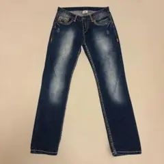 希少　TRUE RELIGION rainbow stitch denim 34のサムネイル