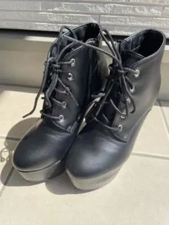 attagirl ショートブーツ レースアップ ヒール