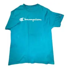 アメカジ チャンピオン ビッグロゴTシャツ メンズXL ブルー系