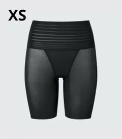 エアリズムボディシェイパーショーツ　スムース　4分丈　ブラック　XS