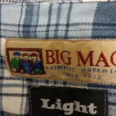 BIG MAC チェック柄ネルシャツ MT/MLビンテージです