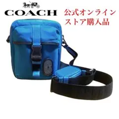 コーチ ショルダーバッグ 未使用 C9836 斜め掛け ナイロン レザー