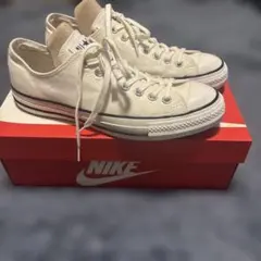 CONVERSE オールスター ホワイト　27.5cm　一回使用のサムネイル