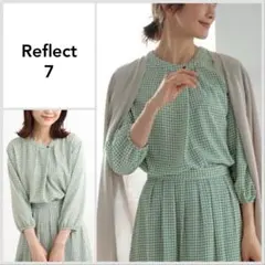 【極美品♪】Reflect ヴィンテージプリントソフトバンドカラーブラウスのサムネイル