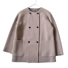 22AW セオリーリュクス カシミヤ混 ダブルフェイス リバーコート 40 ✨