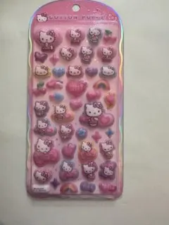 コットンパフィー　シール　キティ