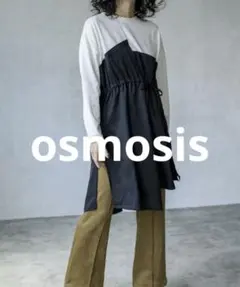 osmosis オズモーシス　タック　切替プルオーバー　チュニック　リボンのサムネイル