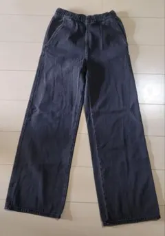 H&M ダークグレーデニム ゴムウエストXS