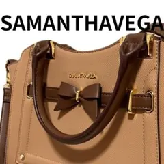 SAMANTHAVEGA リボン 2way ハンドバッグ ベージュ 未使用