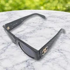 値下【極美品】CHANEL ココマーク スクエア サングラス ブラック 中古