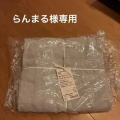 【らんまる様専用】無印良品　麻平織 ボックスシーツ（セミダブル）　生成