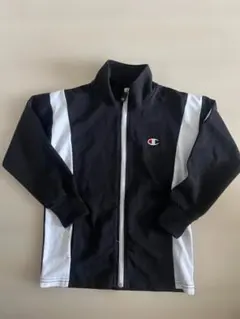 Champion ジップアップジャケット 130サイズ 黒/白 上のみ