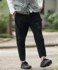 カンビオ　コーデュロイ　サルエルテーパードパンツ　Mサイズ ほぼ新品