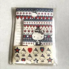 平成レトロ×当時品】ハローキティ×メモ帳×ラメケース＋シール付き