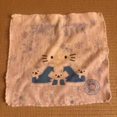 ハローキティ ミニタオル 雪の結晶 平成レトロ