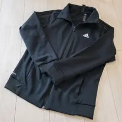 adidas ブラック ジャージ　ジャケット　Mサイズ