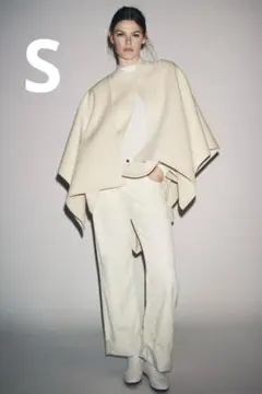 ZARA ザラ ZW COLLECTION ウールケープコート S