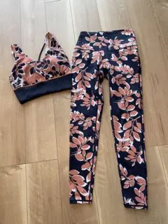 SUKALA フラワープリント ヨガウェアセット Sサイズセット 花柄 LAVA