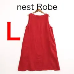 H5760-168◾️ネストローブ　リネン　ノースリーブワンピース