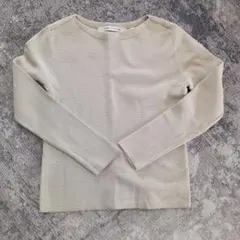 UNIQLO and LEMAIRE ベージュホワイト長袖トップス