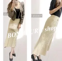 MURUA ムルーア マーメイドスカート EMODA エモダ パフスリーブニット