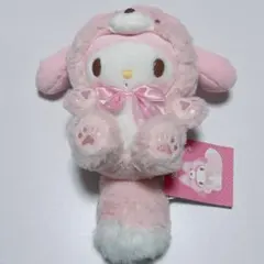 新品 北海道限定 キタキツネ マイメロディ マスコット ぬいぐるみ