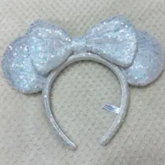 ディズニー ミッキーマウス カチューシャ シルバー