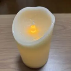 LEDキャンドル クリーム色 円筒形