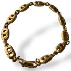 美品　 Christian Dior ブレスレット ゴールド ヴィンテージ　ロゴ