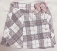チェック柄ミニスカート リボン付き LIZLISA 量産型