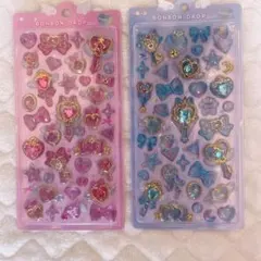 ボンボンドロップシール マジカル ピンク 水色