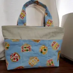 フルーツサンド柄のトートバッグ 中型