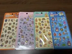 ディズニー　ぷくぷくシール 4点セット