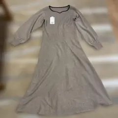 週末セール‼️今季‼️ロペピクニックベージュ ニットワンピース