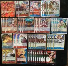 ワンピース カードゲーム 赤青 エース デッキパーツ 汎用カード 40枚セット