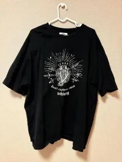 whinny ハートプリント Tシャツ ブラック