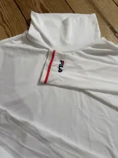 FILA タートルネック長袖シャツ ホワイト