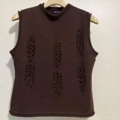 Begueule ニットベスト　ブラウン　M