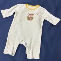 フクロウプリントロンパース 70cm